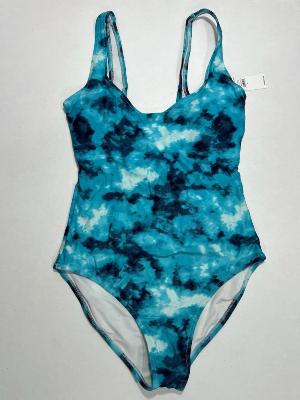 NWT Old Navy Online Exclusive Sporty Scoopneck Cool Tie-Dye 1-piece Swimsuit Med
